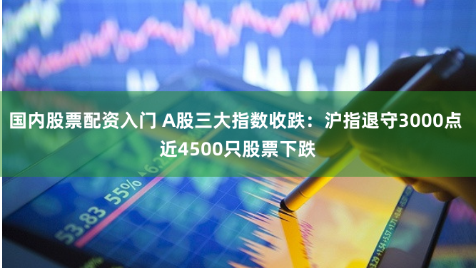 国内股票配资入门 A股三大指数收跌：沪指退守3000点 近4500只股票下跌